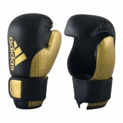 Adidas WAKO Kickboxing Pro Point Fighter Gloves Black Gold