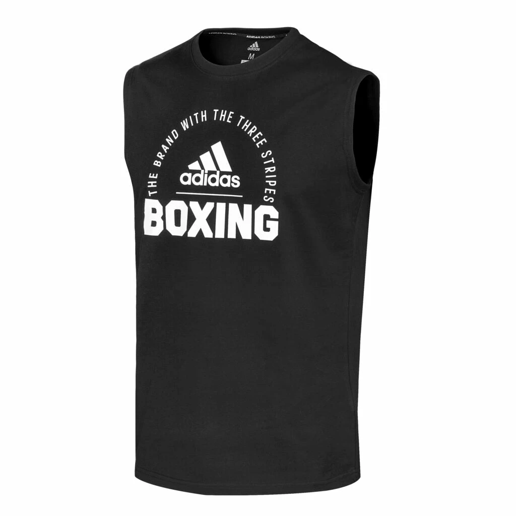 AdidasBoxing Sleeveless T-Shirt – Black 5 AdidasBoxing Sleeveless T-Shirt – Black - Image 3