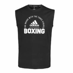 AdidasBoxing Sleeveless T-Shirt β Black