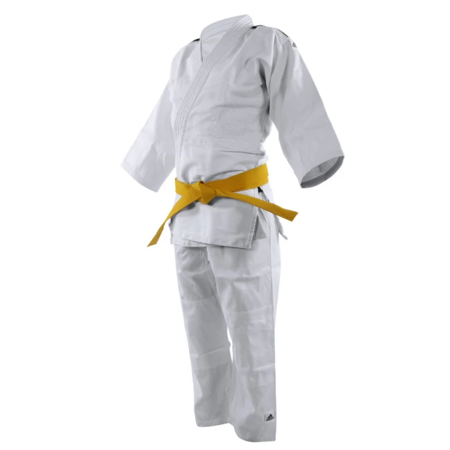 Adidas J350 Junior Judo Uniform Black Stripes 3 Adidas J350 Junior Judo Uniform Black Stripes