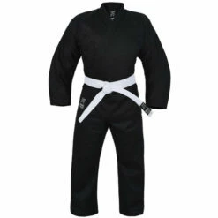 MORGAN Yamasaki Pro Black Karate Gi Uniform (10oz)