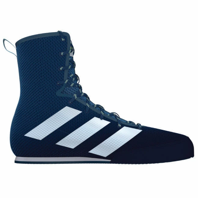 ADIDAS Box Hog 3 Blue/Grey Boxing Shoe 3 ADIDAS Box Hog 3 Blue/Grey Boxing Shoe - Image 2