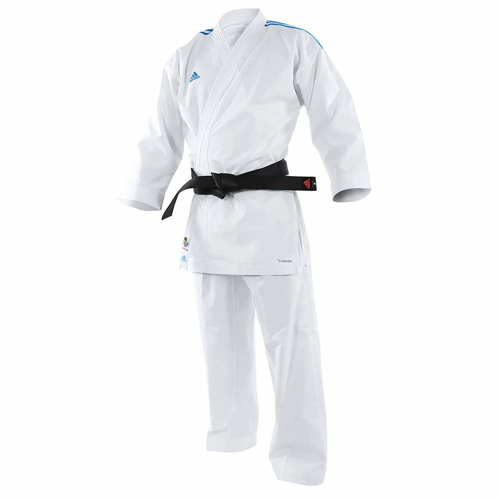 Adidas Adilight Karate Uniform With Stripes WKF Approved 3 Adidas Adilight Karate Uniform With Stripes WKF Approved